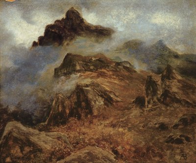 ロッキー山脈の研究 作： Albert Bierstadt